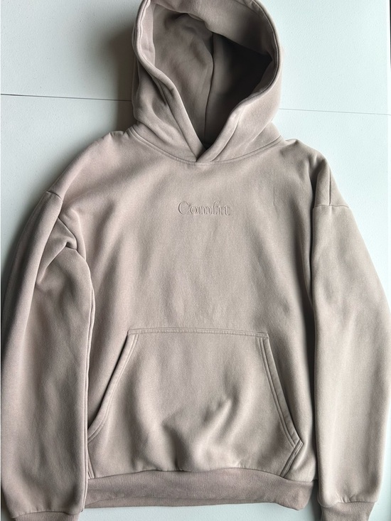 Comfrt Tops - Comfrt Signature Fit Unisex Hoodie Bark Beige Tan Medium